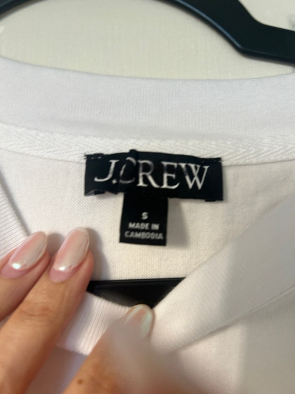 J. Crew relaxed premium-weight cropped T-shirt NWOT - Picture 4 of 9